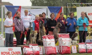 Mistrovství České republiky v agility - 1-místo Jump. L družstva